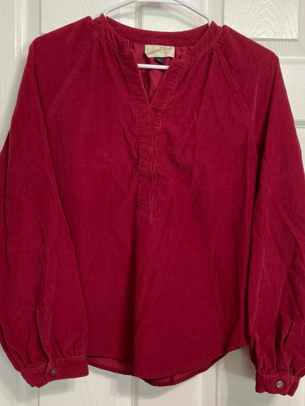 Universal Thread Deep Red V-Neck Pullover Tunic